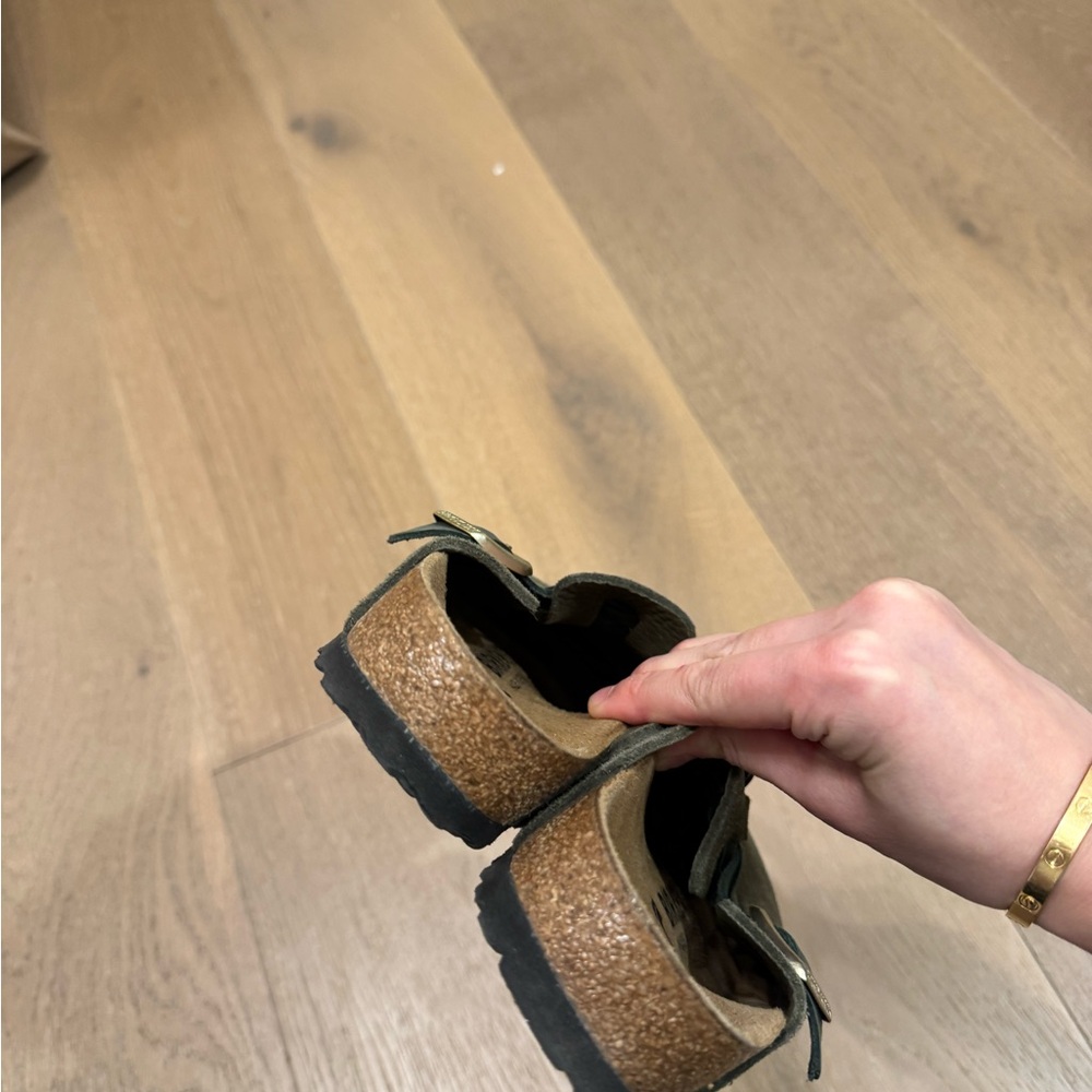 Birkenstock Boston Braided Clogs Color: Thyme - Picture 7 of 8